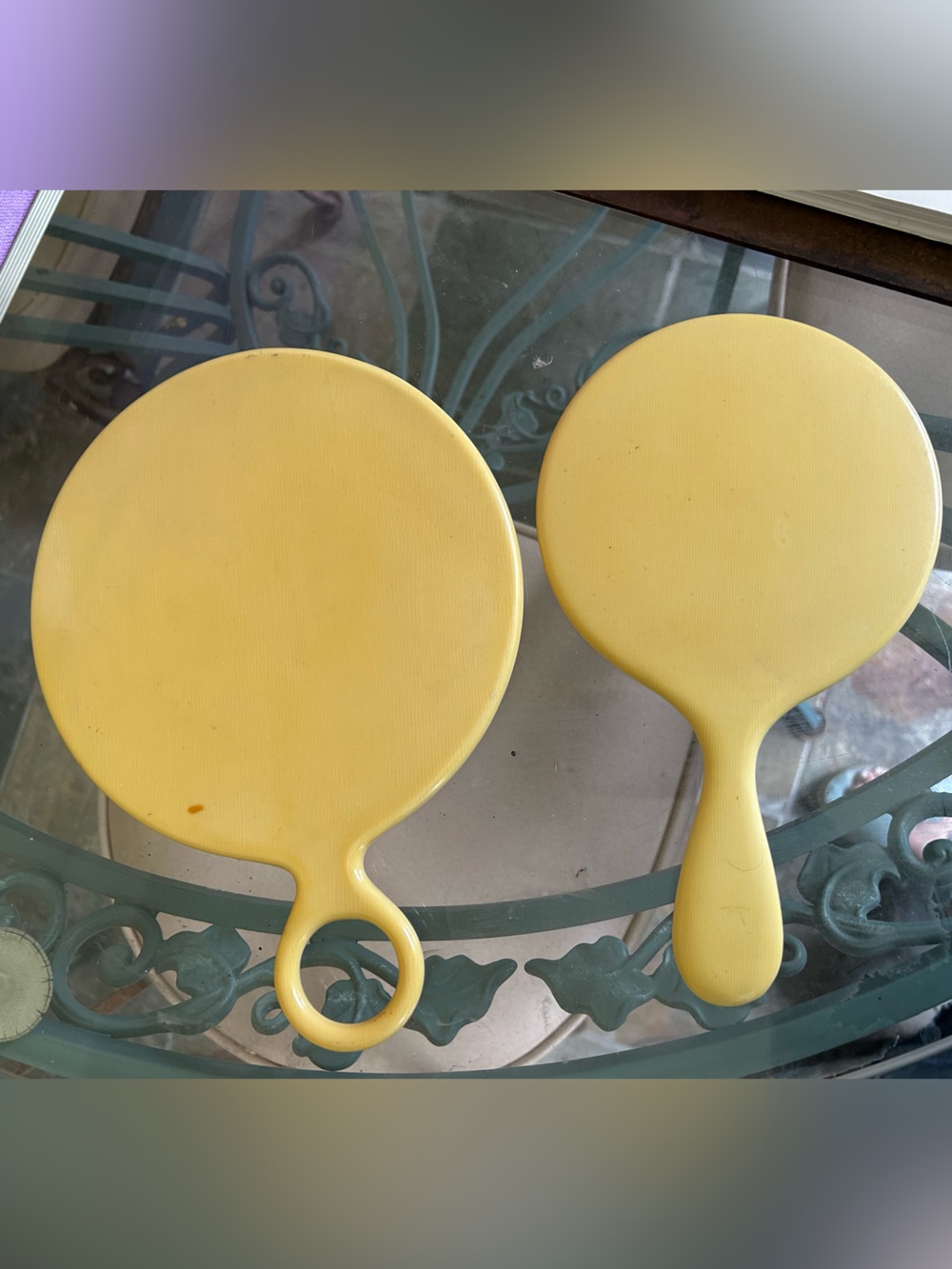 Bakelite antique Mirrors - Set of 2